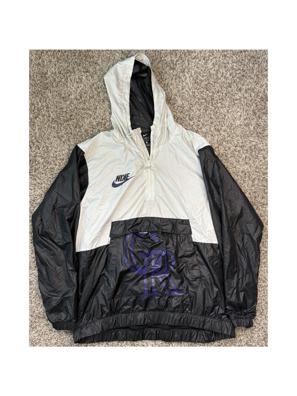 Nike Colorado Rockies Pullover Windbreaker Jacket XL Hooded MLB Nike Team